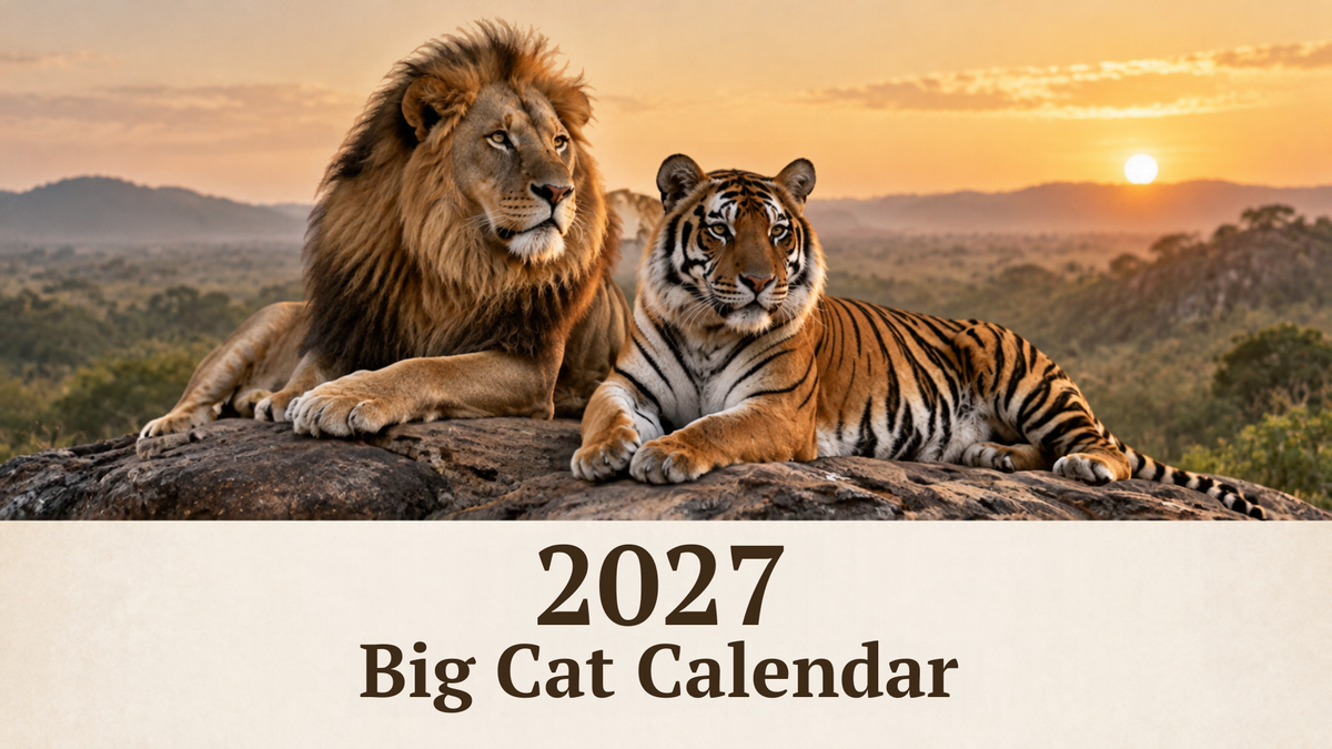 2027 Big Cat Calendar