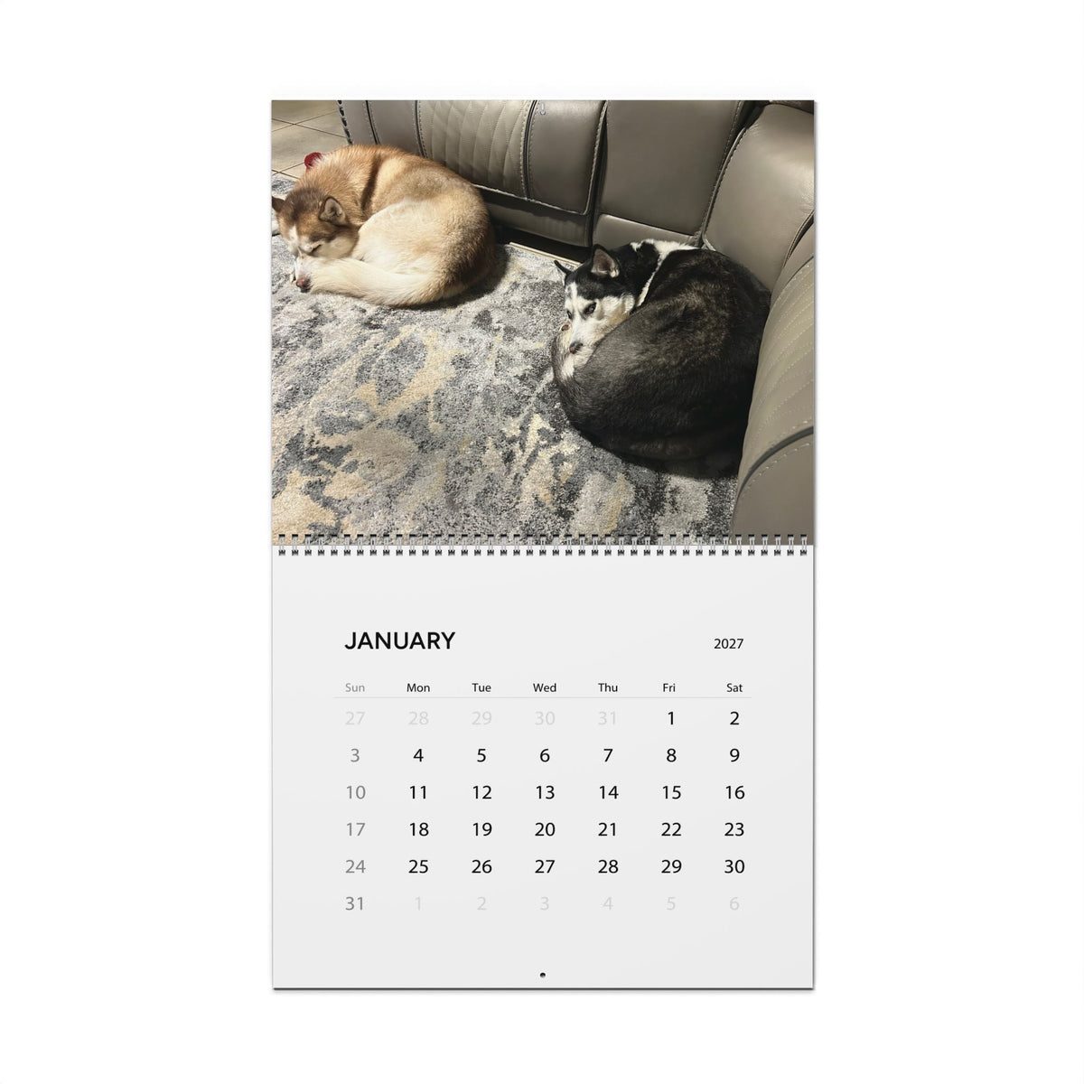 Copy of 2027 Photo Wall Calendar — Monthly Dog Moments Calendar