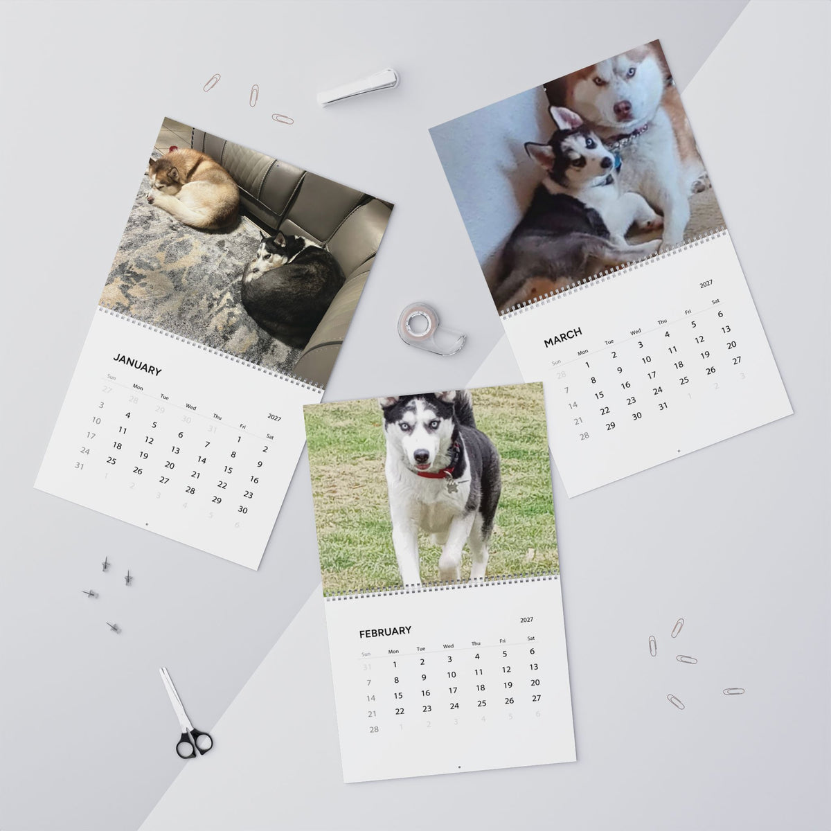 Copy of 2027 Photo Wall Calendar — Monthly Dog Moments Calendar