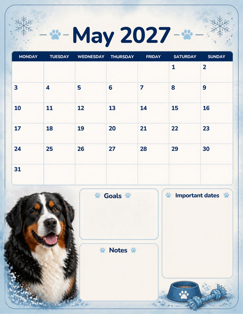 2027 digital Dog Days Planner